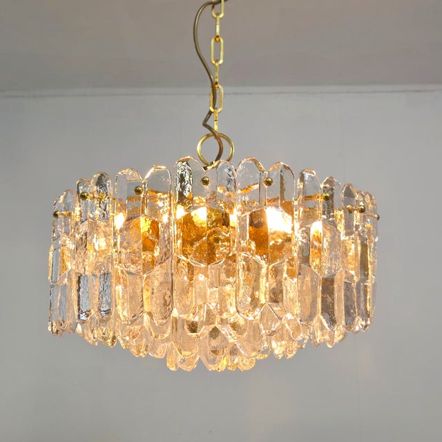 Mid-Century Palazzo Light in Glass by Kalmar Franken, Austria, 1970s For Sale - Image 6 of 12