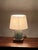 1960s Small Verdigris Bronze and Brass Neoclassical Column Lamp For Sale - Image 4 of 5