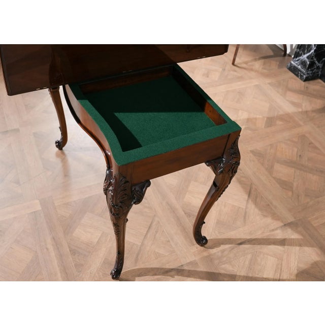 Brown Niagara Furniture Mahogany Game Table For Sale - Image 8 of 11