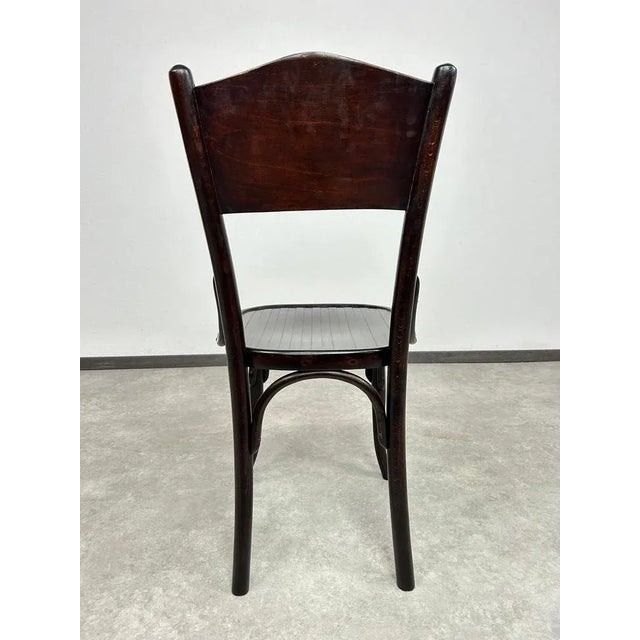 Beech Bentwood Dining Chair from Thonet, 1920s For Sale - Image 6 of 8