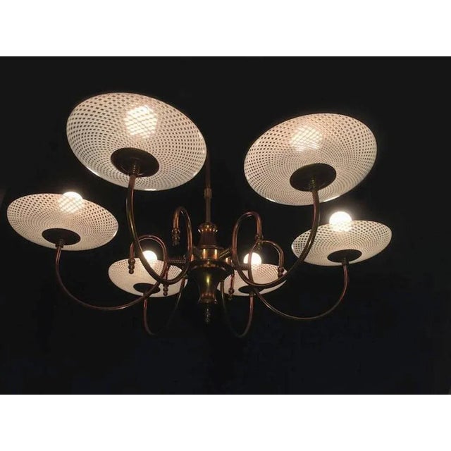 Reticello Chandelier from Venini, 1940s For Sale - Image 9 of 10