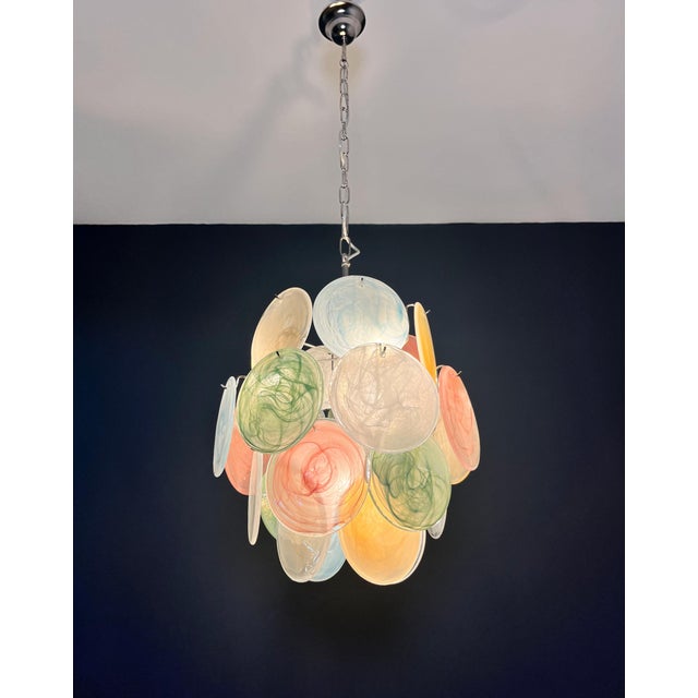 Vintage Italian Murano Glass Chandelier, 1990s For Sale - Image 13 of 17