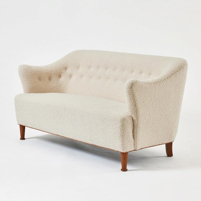 Danish Beige Sofa, 1950s For Sale - Image 6 of 6