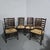 A superb set eight oak ladder backed dining chairs with rush drop in seats, all in excellent overall condition.