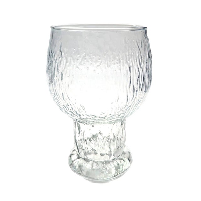 Mid-Century Modern Vintage Indiana Glacier Beer Glass Goblets, Set of 6 For Sale - Image 3 of 10