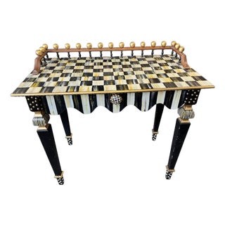 Mackenzie Childs Courtly Stripe Ladies Writing Desk For Sale