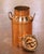 Metal 19th Century French Polished Copper Milk Can With Lid and Handles For Sale - Image 7 of 9