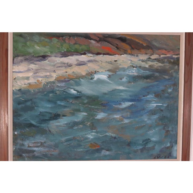 Luv, Seashore, 1962, Oil on Panel, Framed For Sale - Image 13 of 18