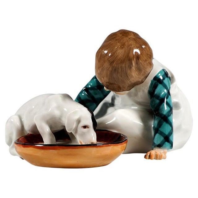 Antique Art Nouveau Figure by Konrad Hentschel for Meissen, 1890s For Sale - Image 6 of 6