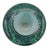 1980s 1980s Large Hand-Blown Blue & Emerald Marbled Leaded Art Glass Vase, Unsigned For Sale - Image 5 of 6