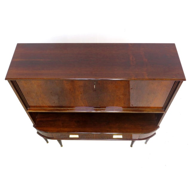 1930s Vintage Art Deco Bar Cabinet in Rosewood, 1930s For Sale - Image 5 of 8