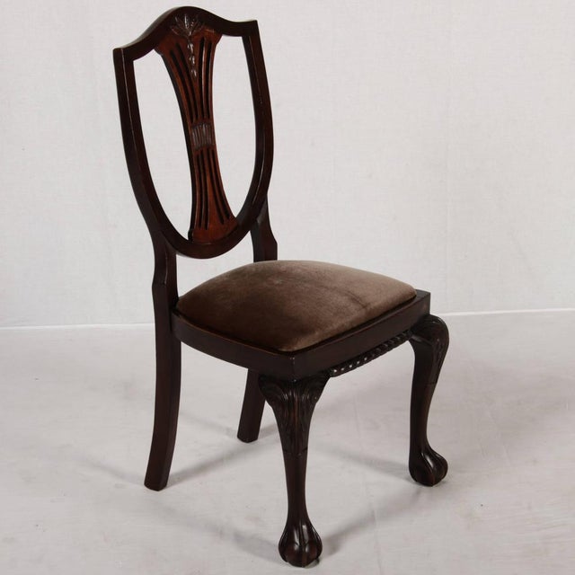 Wood Antique Chairs in Oak, 1910, Set of 6 For Sale - Image 7 of 18