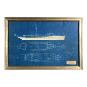 1920's Yacht Blueprint by Lambie and Mabry