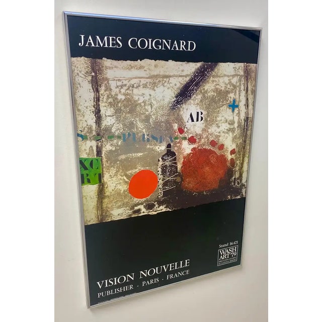 Modern James Coignard 1979 Art Expo Poster Entitled "Vision Nouvelle", Framed 1979 For Sale - Image 3 of 6