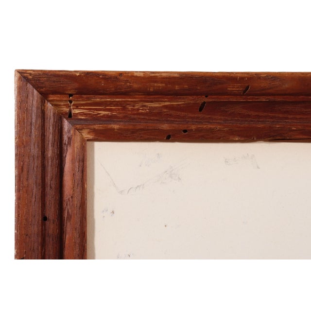 Signed Ink and Watercolor Painting “Don’t Take All Day” For Sale - Image 9 of 10