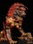 This is a monumental pair of vintage gilt bronze guardian lions, referred to as "Grand Beijing Lions," featuring striking...
