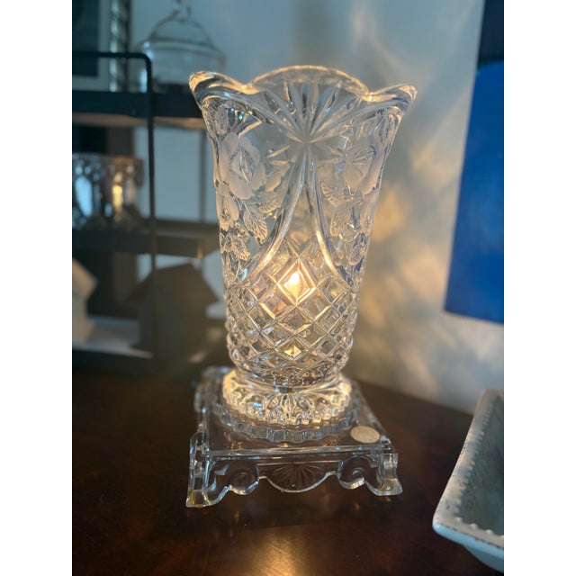 1980s 1980s Waterford Crystal Lamp For Sale - Image 5 of 12