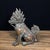 Bronze Qilin Statue - Chinese Mythical Beast Sculpture With Flame Mane For Sale - Image 9 of 9