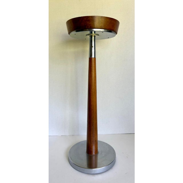 1960s Duk-It by McDonald Products Walnut & Chrome Drinks Table Smoking Stand For Sale - Image 10 of 10