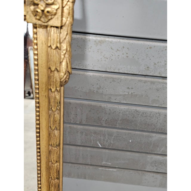 Late 20th Century Friedman Brothers Eagle Mirror Williamsburg Style Gold Gilt Frame For Sale - Image 11 of 16