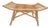 Bentwood Bamboo & Rattan Saddle Bench Stool Ottoman For Sale