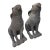 A Pair of Vintage Cast Iron "Moon Gazing" Hares For Sale