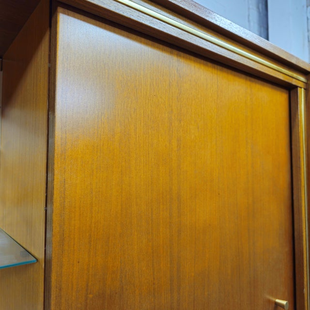 1960s Slim Slick Danish Modern Mid Century Modern Teak Sideboard Bar Cabinet For Sale - Image 12 of 12