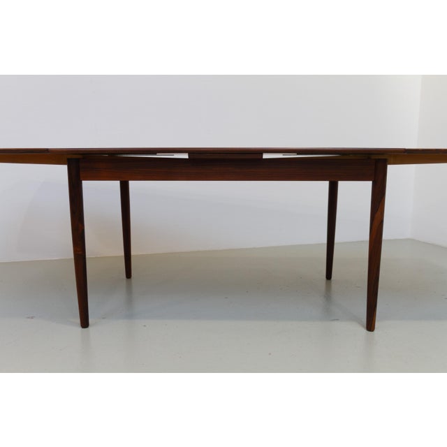 Danish Modern Extendable Rosewood Dining Table, 1960s For Sale - Image 10 of 18
