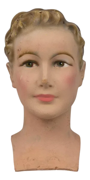 1920s French Plaster Bust