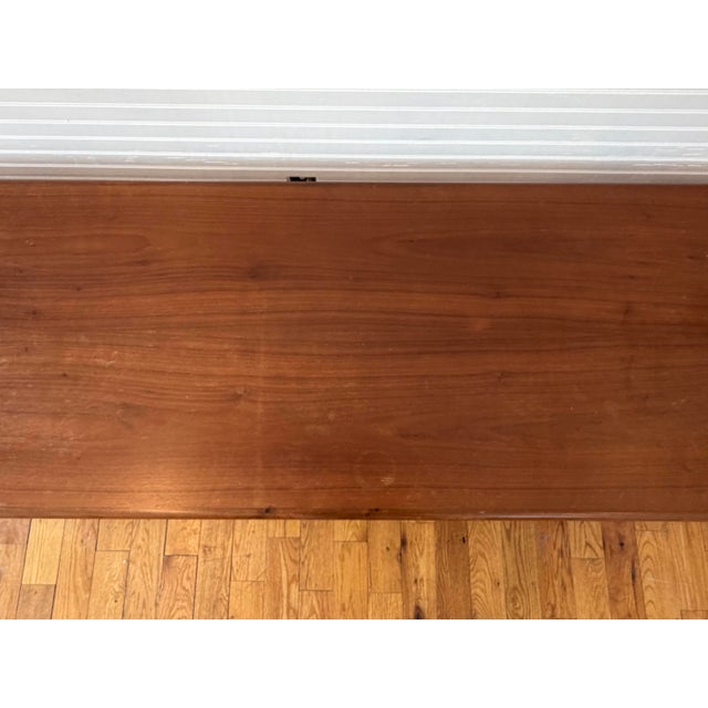 Wood 1990s Large Custom Walnut Coffee Table For Sale - Image 7 of 8