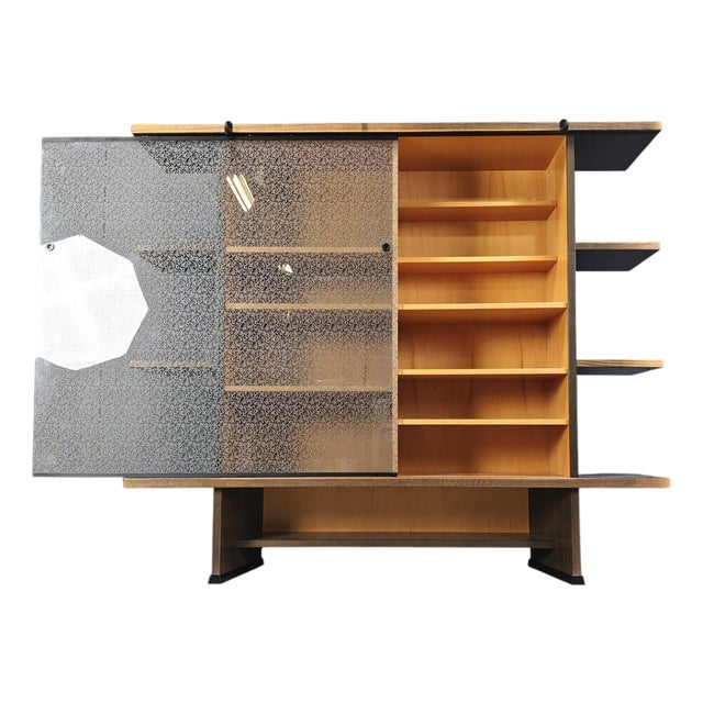 Angle Cabinet attributed to Francesco Binfare for Cassina, 1980s For Sale