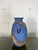 1980s Studio Art Pottery Raku Amphora Vase in Iridescent Cobalt Blue For Sale In New York - Image 6 of 6