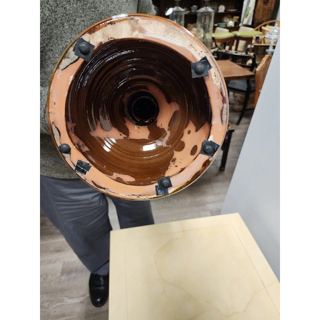 Late 20th Century Sancai Glazed Terracotta Obelisks- a Pair For Sale - Image 10 of 12