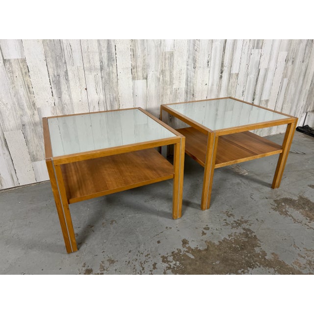 White Pair of Danish Modern End Tables by Gangsø Møbler For Sale - Image 8 of 12