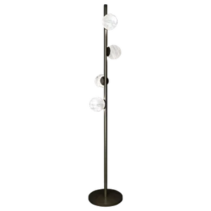 Ofione Brushed Burnished Metal Floor Lamp by Alabastro Italiano
