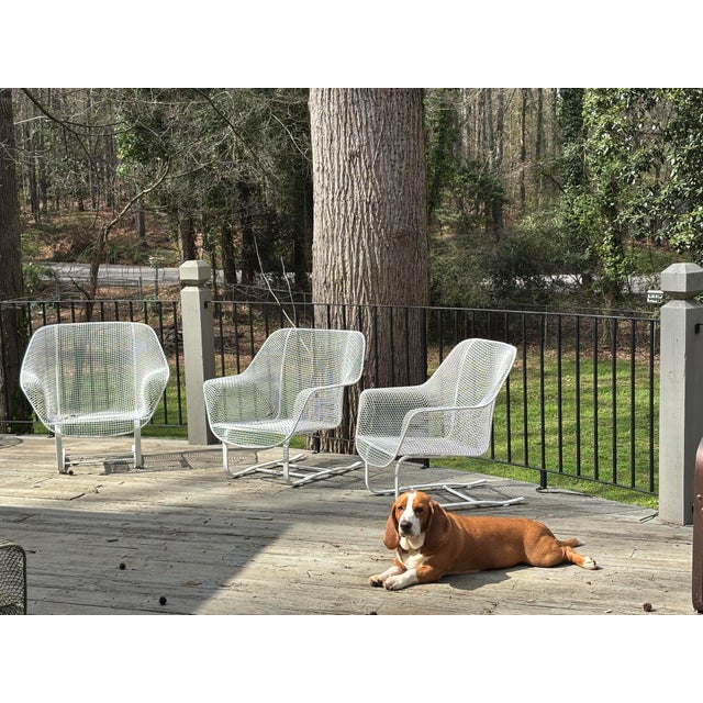 Mid-Century Modern Mid 20th Century Woodard Sculptura Cantilever Loungers - Set of 3, Attributed For Sale - Image 3 of 10
