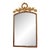 1970s Regency Style White and Gold Mirror For Sale