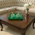 Contemporary Spangle Scalloped Tray Green For Sale - Image 3 of 11