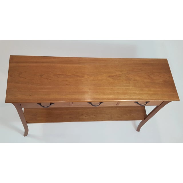 2020s Transition Style Cherry Hall Table For Sale - Image 5 of 6