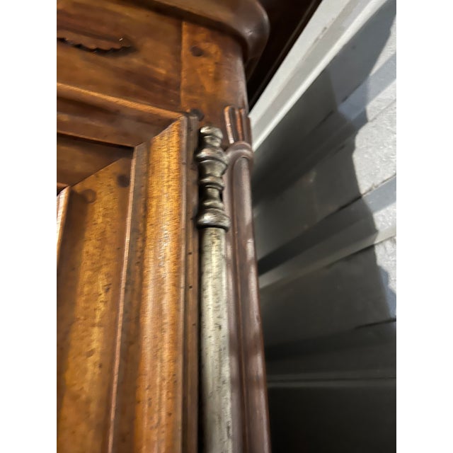 18th Century Louis XV French Burgundy Provincial Armoire Circa 1760 Chateau Cormatin For Sale - Image 5 of 12