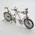 Metal Large Vintage Italian Silver 800 Tandem Bicycle Figurine, 1970s For Sale - Image 7 of 14