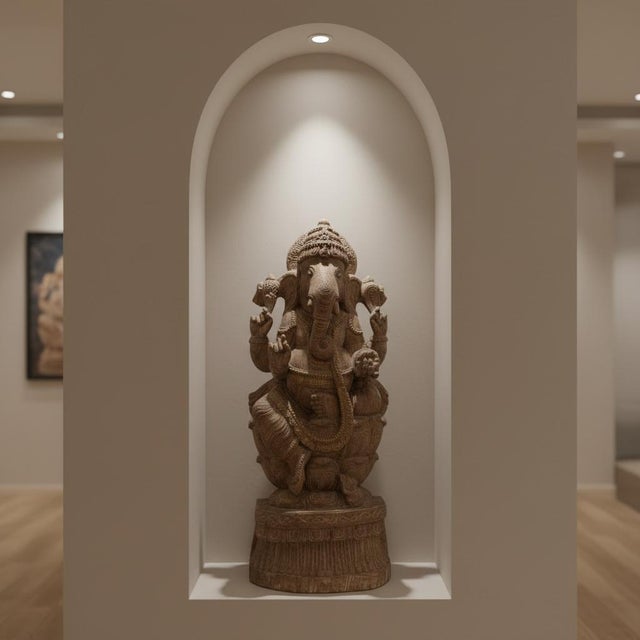 Dimensions: 14" W x 5" D x 35" H Bring blessings, beauty, and spiritual elegance into your home with this stunning 35-inch...