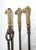 Up for sale is a set of 3 antique 19th century brass and steel figural dragon fireplace tools. The handles are made of...
