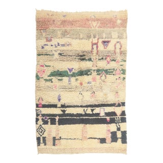 Vintage Azilal Moroccan Rug, 05'02 X 07'09 For Sale