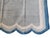 Textile Handmade Cotton Scalloped Rug, Grey With Cream and Blue Border - 12'x15' For Sale - Image 7 of 10