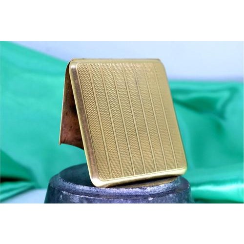 Gold Matchbook Box with Guilloche Bands For Sale - Image 3 of 7