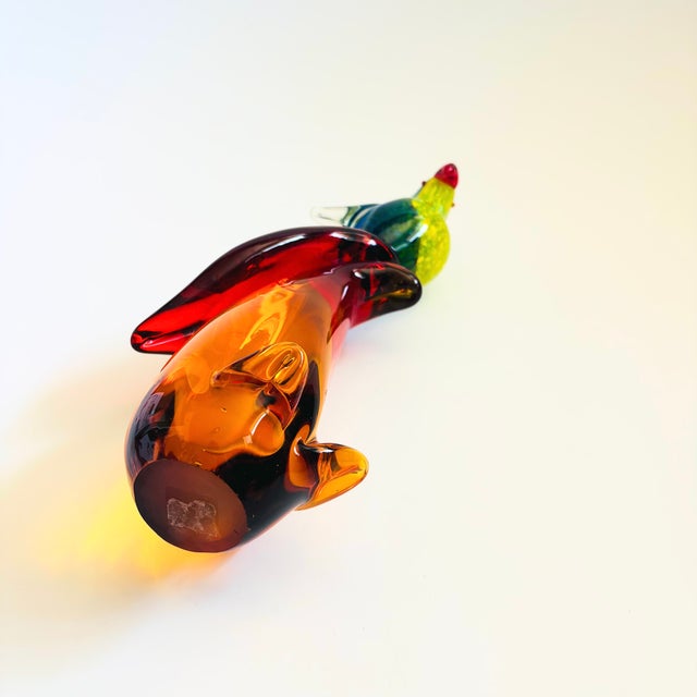 Art Glass Parrot For Sale - Image 9 of 9