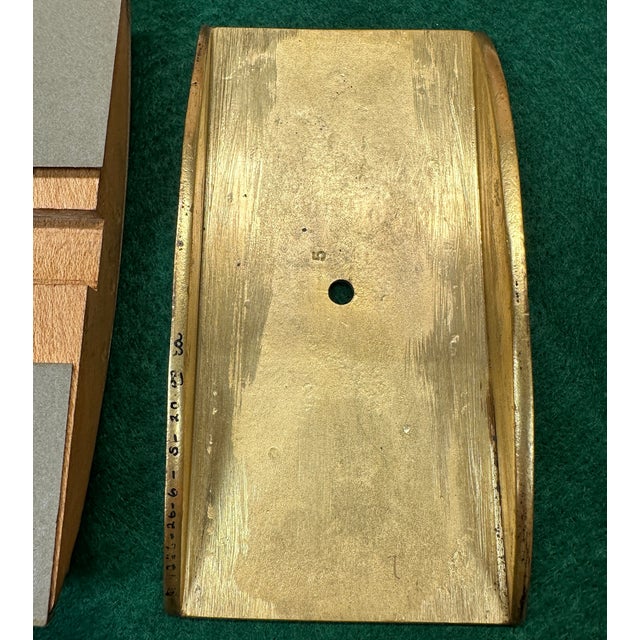 Tiffany Studios New York 1646 Venetian Bronze Blotter Rocker Paperweight Desk For Sale - Image 16 of 18