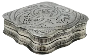 Dutch Silver Pill Box, 1863