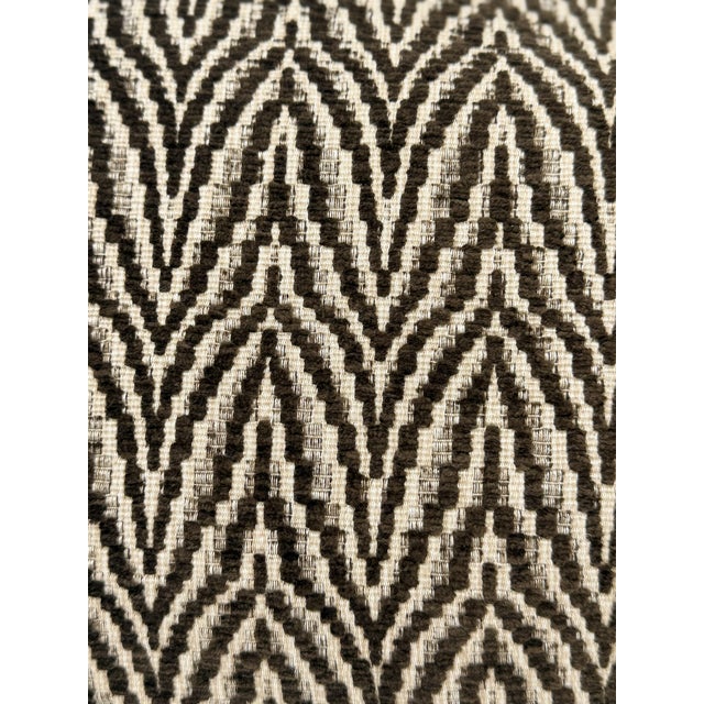 A sophisticated handmade lumbar pillow cover crafted from Lee Jofa Blyth Weave in Umber, a richly textured chenille from...